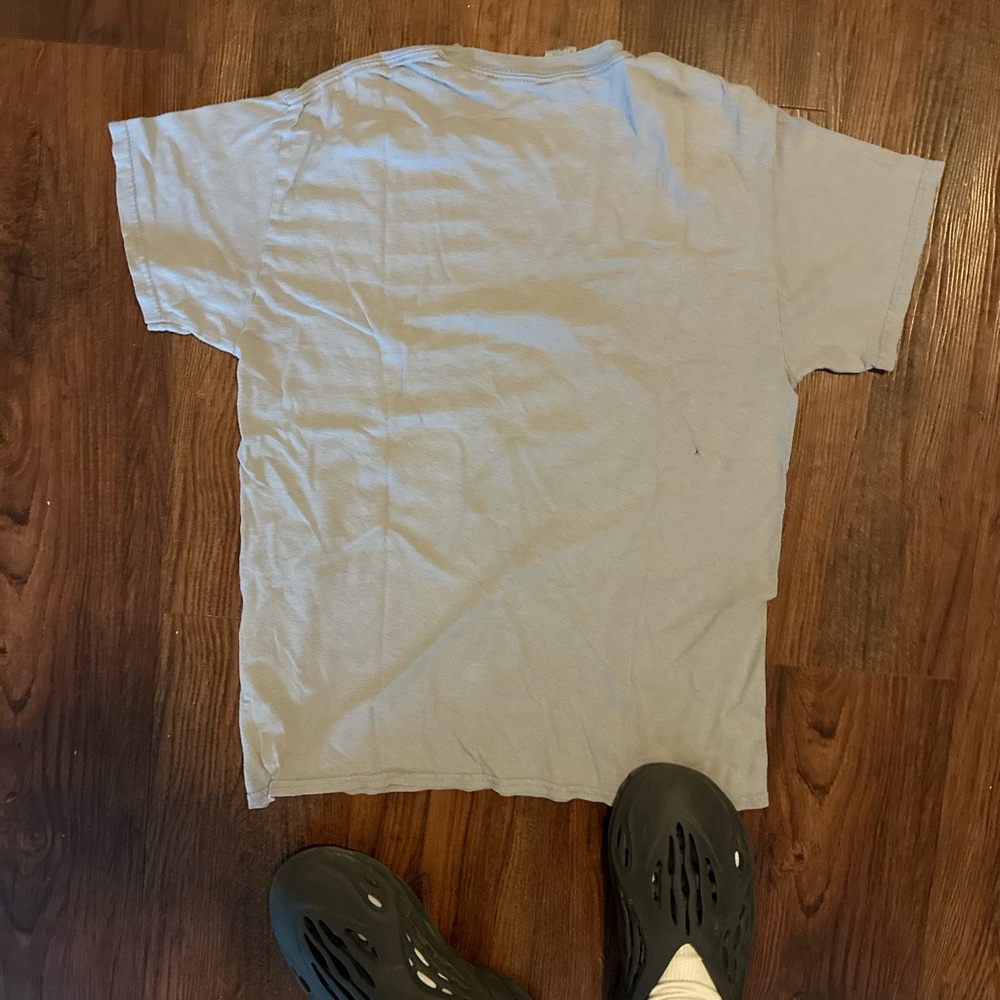 Gray Short Sleeve Crew Neck Tee